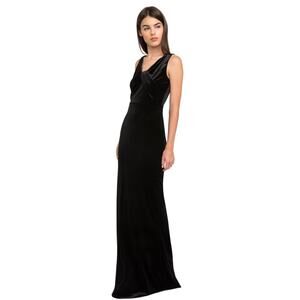 Black Halo Ryland Gown black maxi dress size 2 C8
